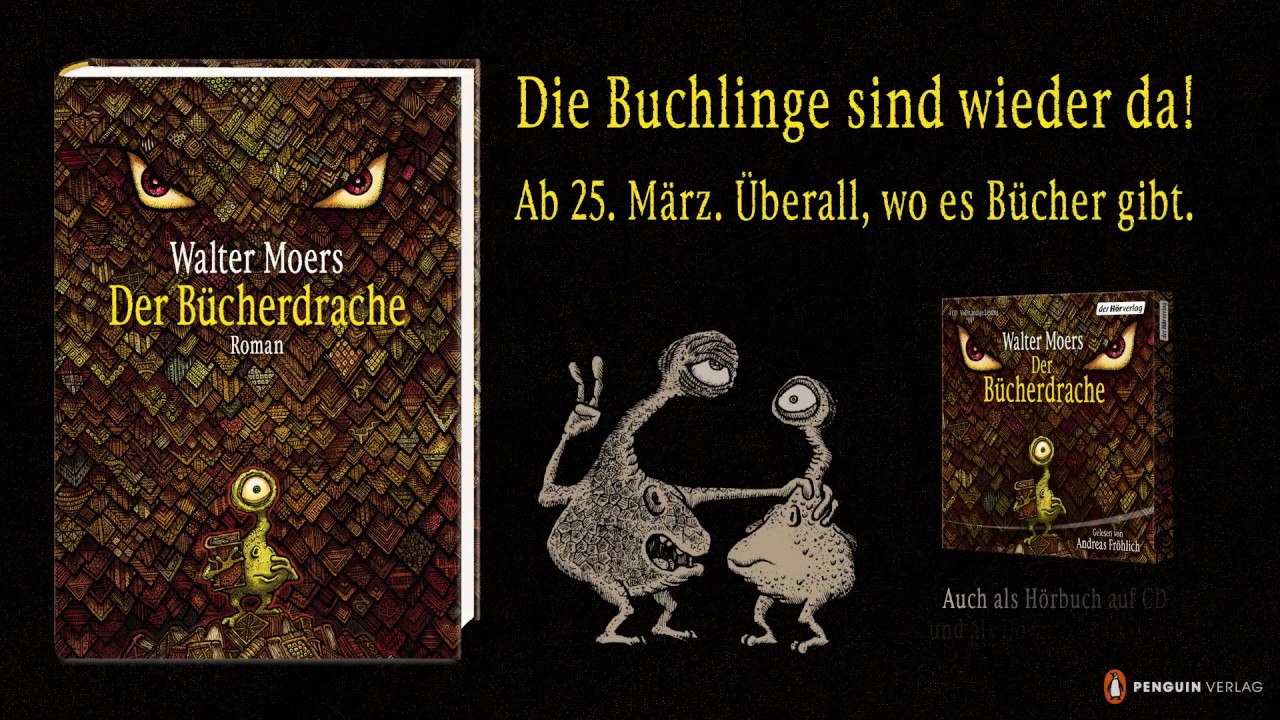 Walter Moers &raquo;Der B&uuml;cherdrache&laquo; &ndash; Offizieller Trailer zu Buch und H&ouml;rbuch