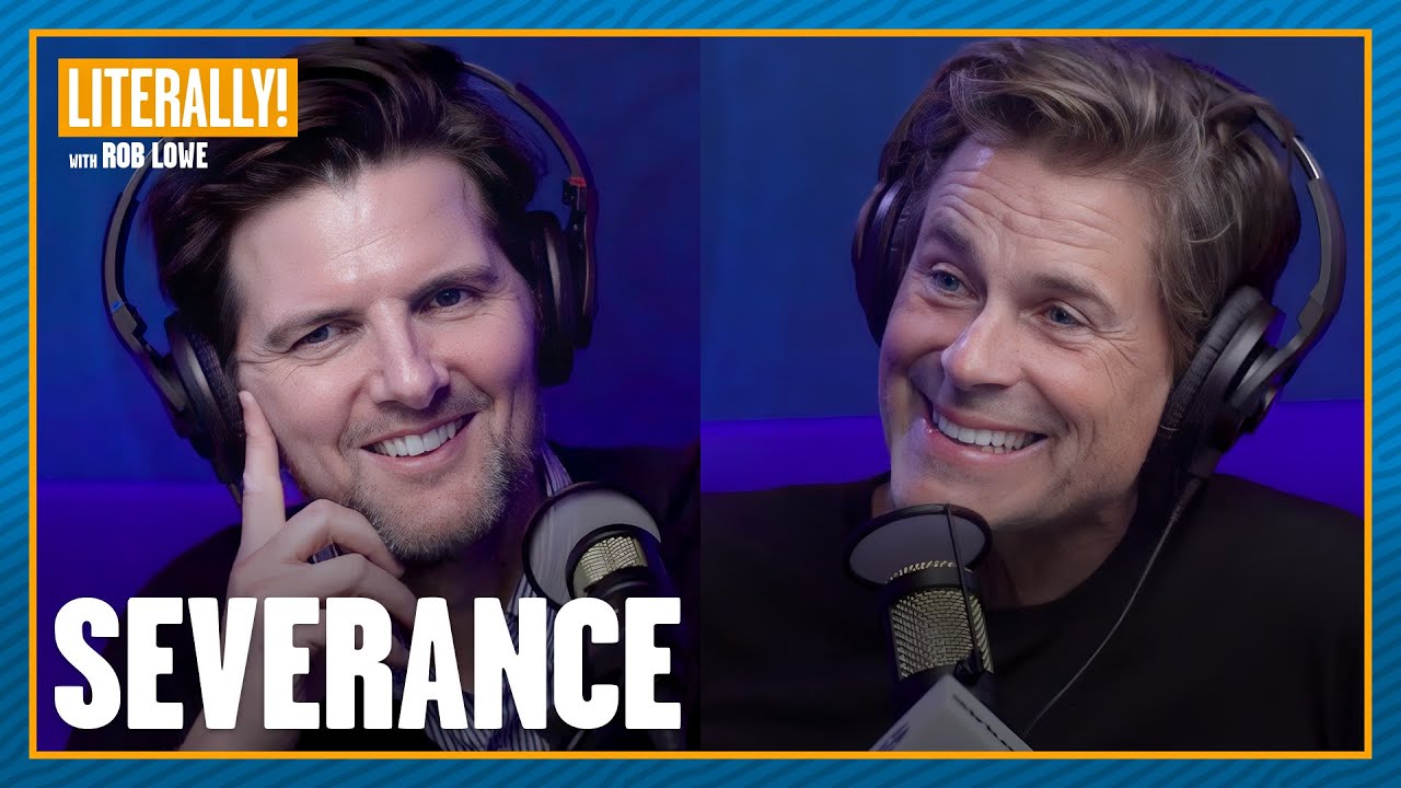 Adam Scott Channeled Tom Cruise In His “Severance” Running Scene | Literally! with Rob Lowe