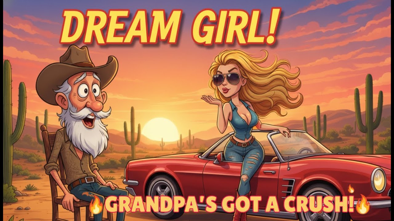 Grandpa’s Got a Crush! 😂 (Official Music Video) - The Girl in the Red Corvette