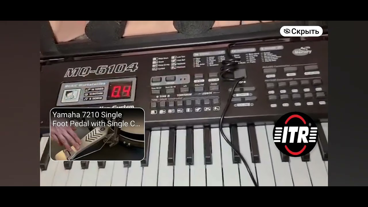 61 key keyboard mq-6104 телефон смартфон микрофон