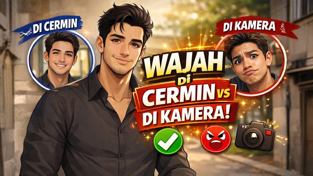 Kenapa Kita Terlihat Berbeda di Cermin vs Kamera? Ini Alasannya! #faktaunik