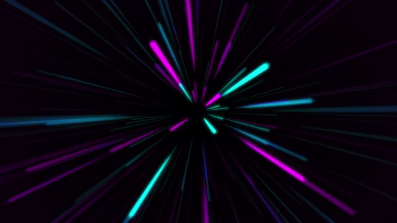 Neon Lines Particle Trails Animation 4K Screensaver / 60:00 Minutes / Free