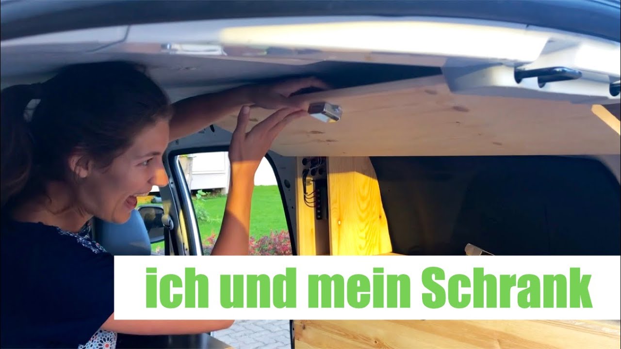 Schrank ins Caddymobil gebaut! Stauraum ist alles im Minicamper