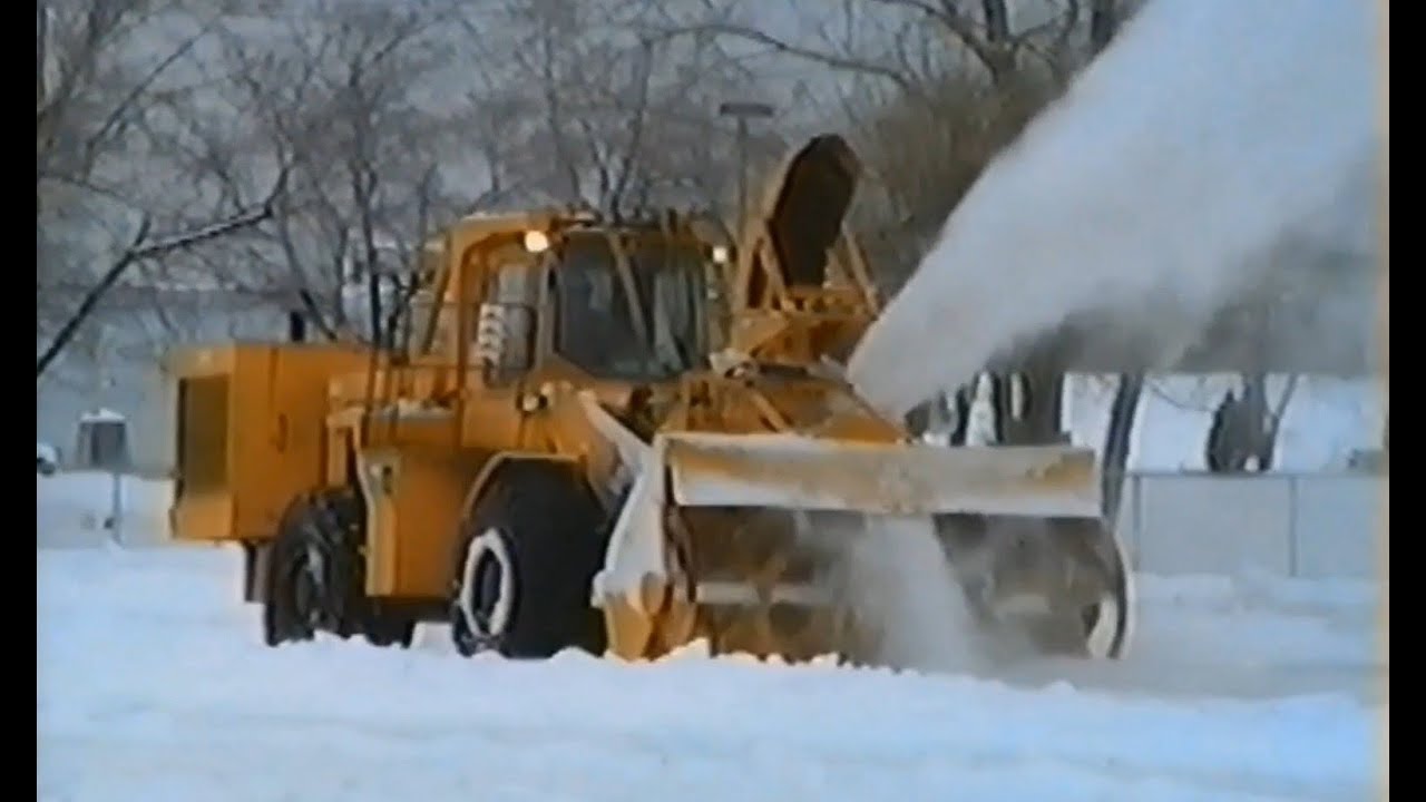 Massive Conrail Snow Blower Clears the Tracks 1999, Buffalo, NY