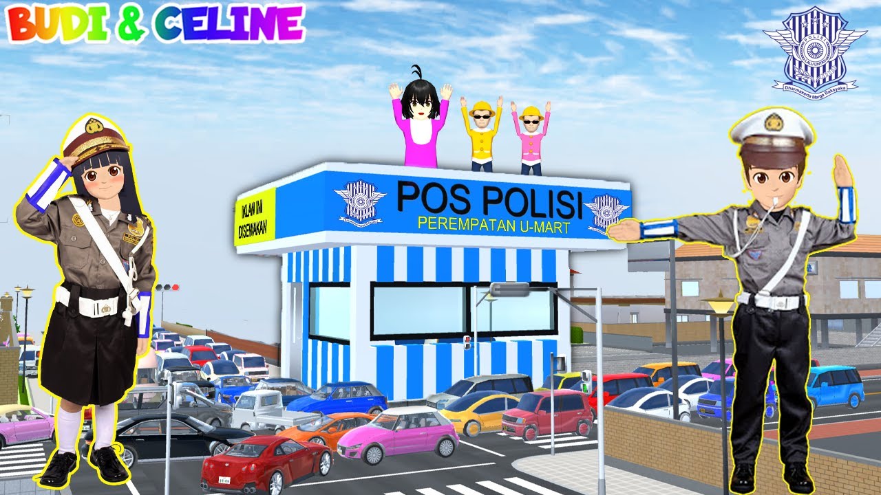 Yuta Mio Jadi Polisi Lalu Lintas Atur Kemacetan Di Depan Umart | Sakura School Simulator