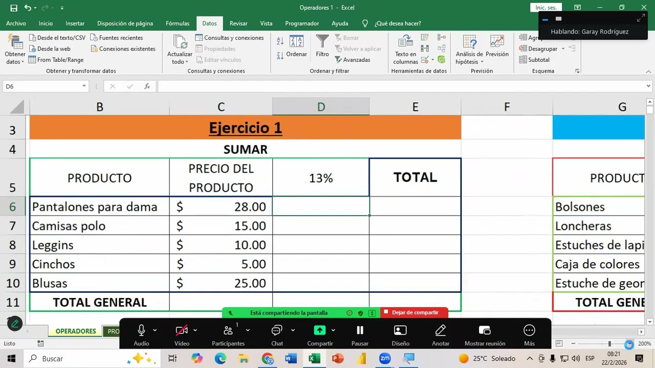 Soporte Virtual Clase 3 Excel