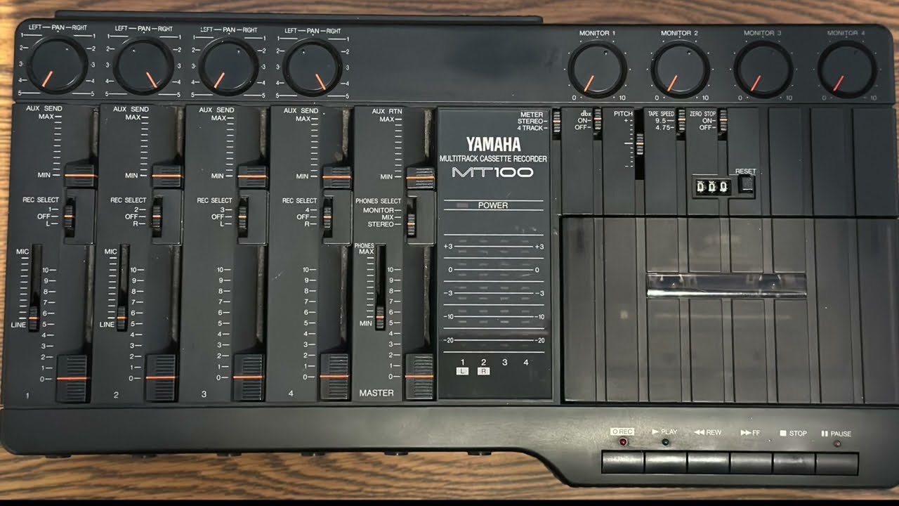 Yamaha MT100  - Resetting All Recording Controls