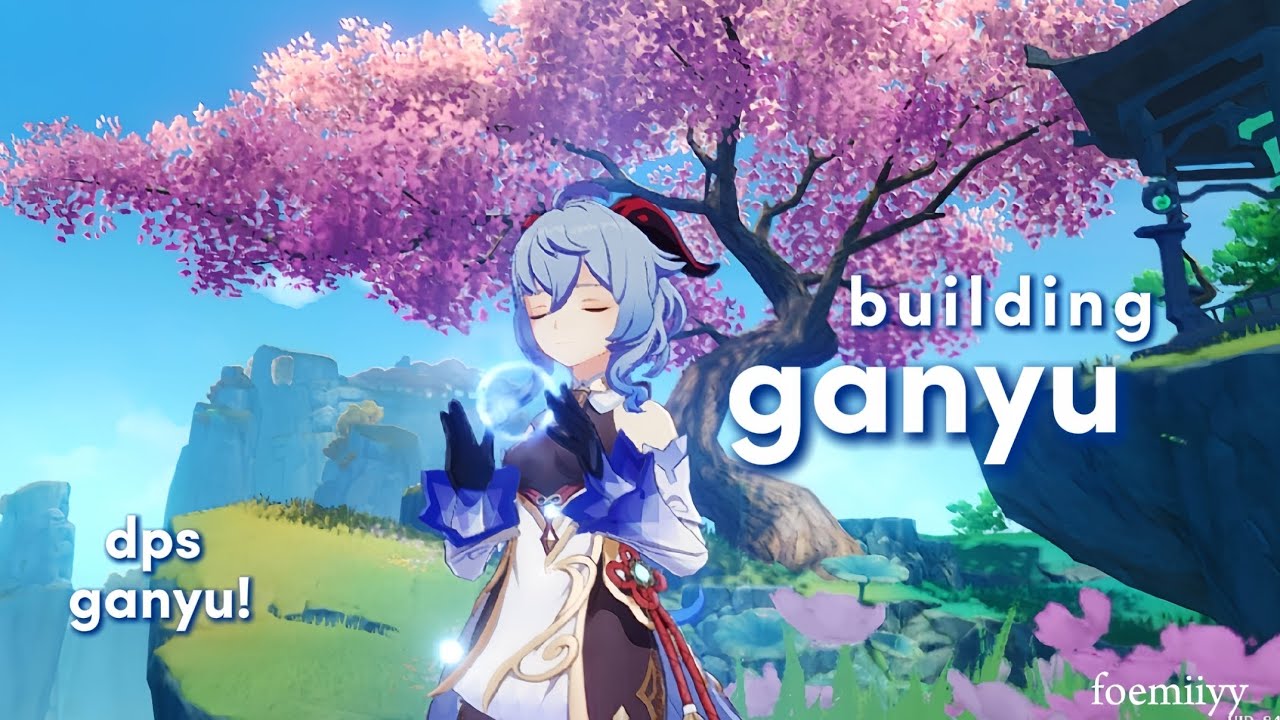 i got ganyu! ❄️🎐 | building ganyu | genshin impact cozy gameplay🌷