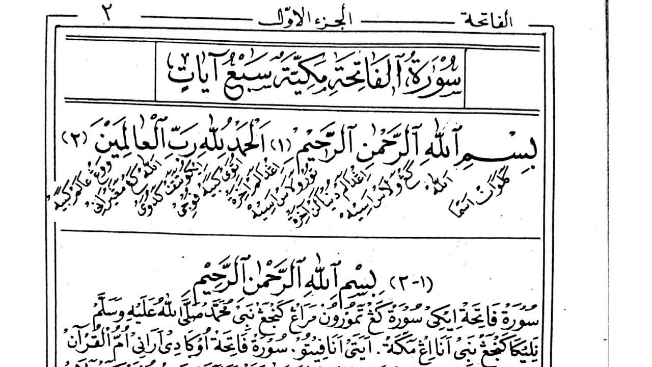Tafsir surah al fatihah 1 -7 Tafsir bahasa jawa pegon  kitab al iklil fi maani tanzil