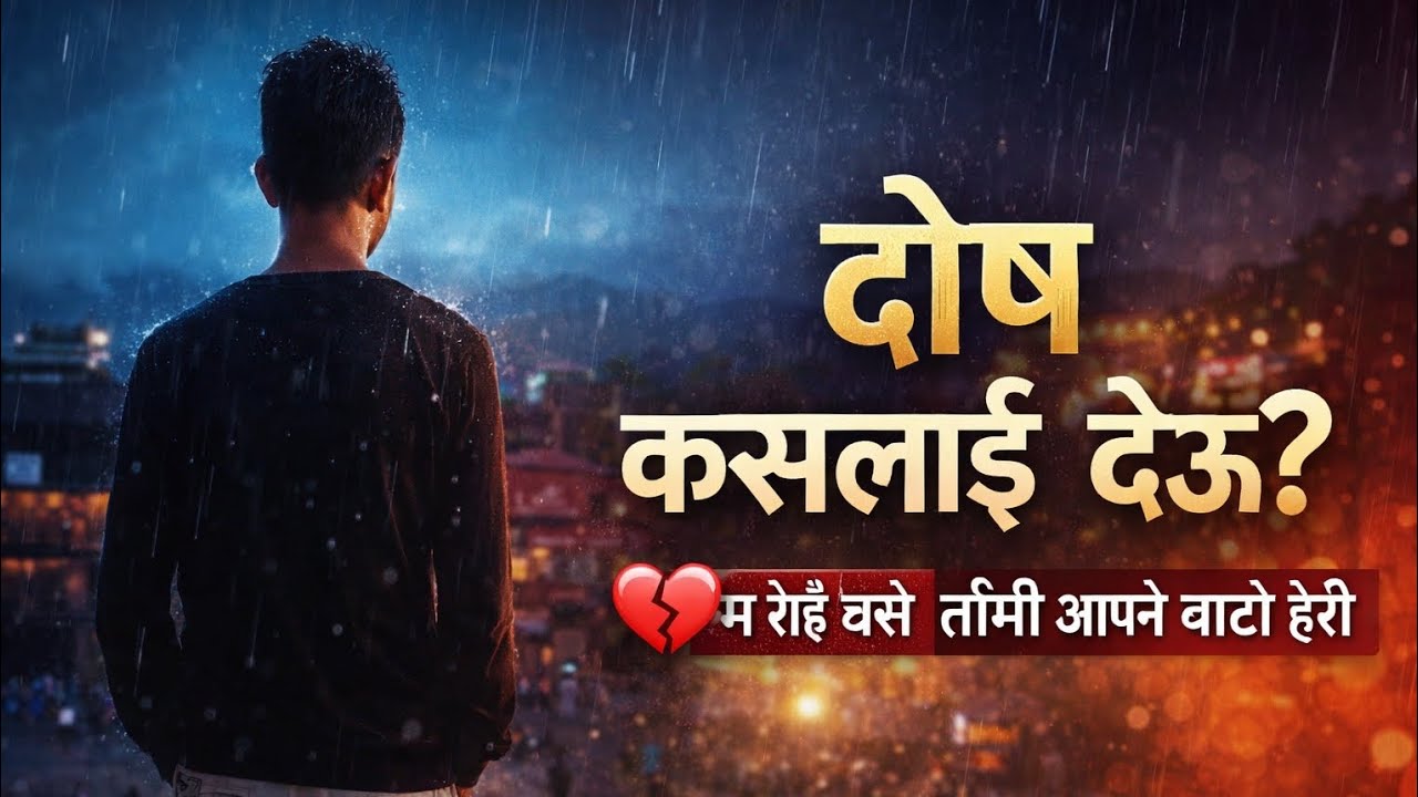 दोष कसलाई देऊ? 💔 म रोई बसे तिमी आउने बाटो हेरी | Saddest Nepali Song 2026