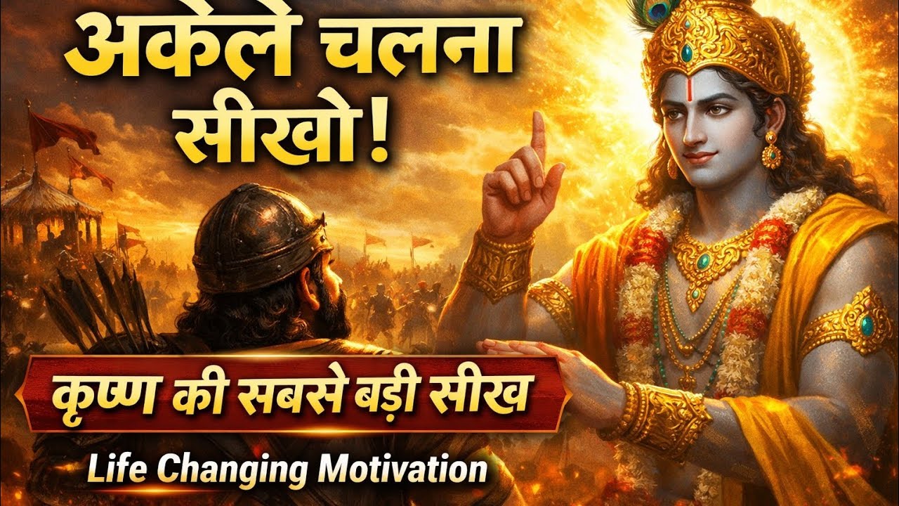 अपने दम पर जीना सीखो | Shree Krishna Motivation Speech | Geeta Saar | #krishnamotivation 