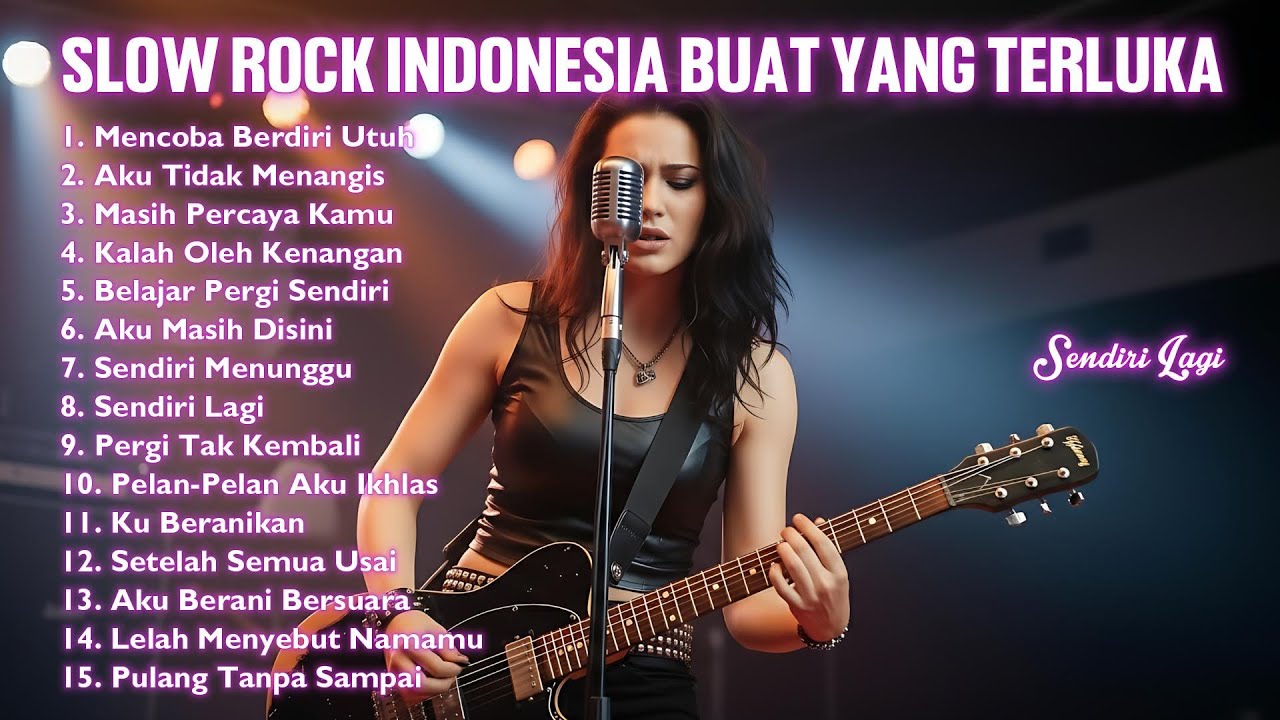 SLOW ROCK INDONESIA BUAT YANG TERLUKA 😭 Sendiri Lagi