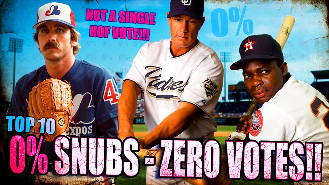 Top 10 0% Hall Of Fame SNUBS Who Got SHUTOUT ON A BALLOT!!! ZERO PRECENT!?!?