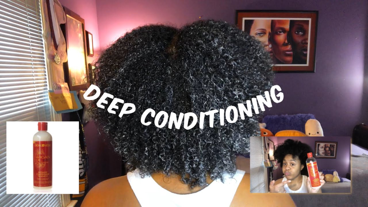 DEEP CONDITIONING W/ CREME OF NATURE  |Ellenmarie| #cremeofnature #deepconditioning