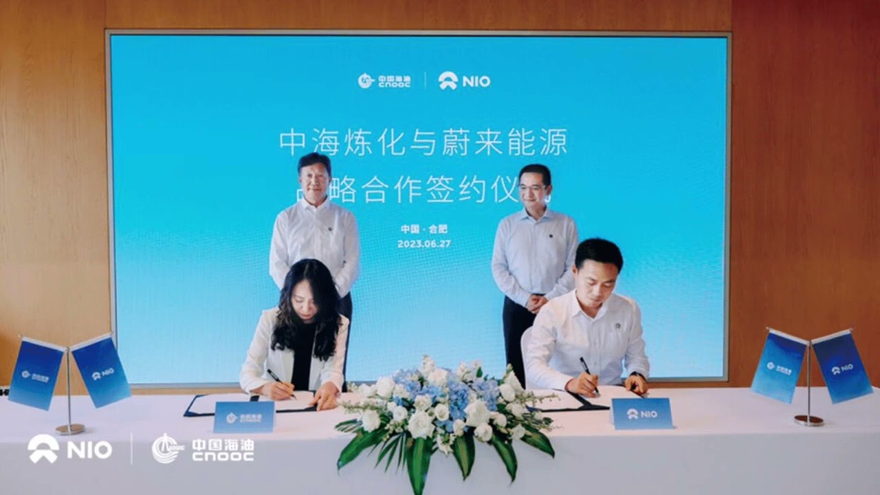 Nio partners with Chinese oil giant CNOOC on power-up network deployment