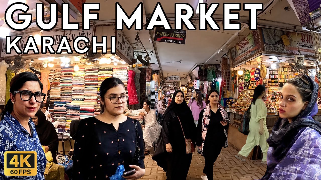 Gulf Market Karachi - Walking Tourist 4K