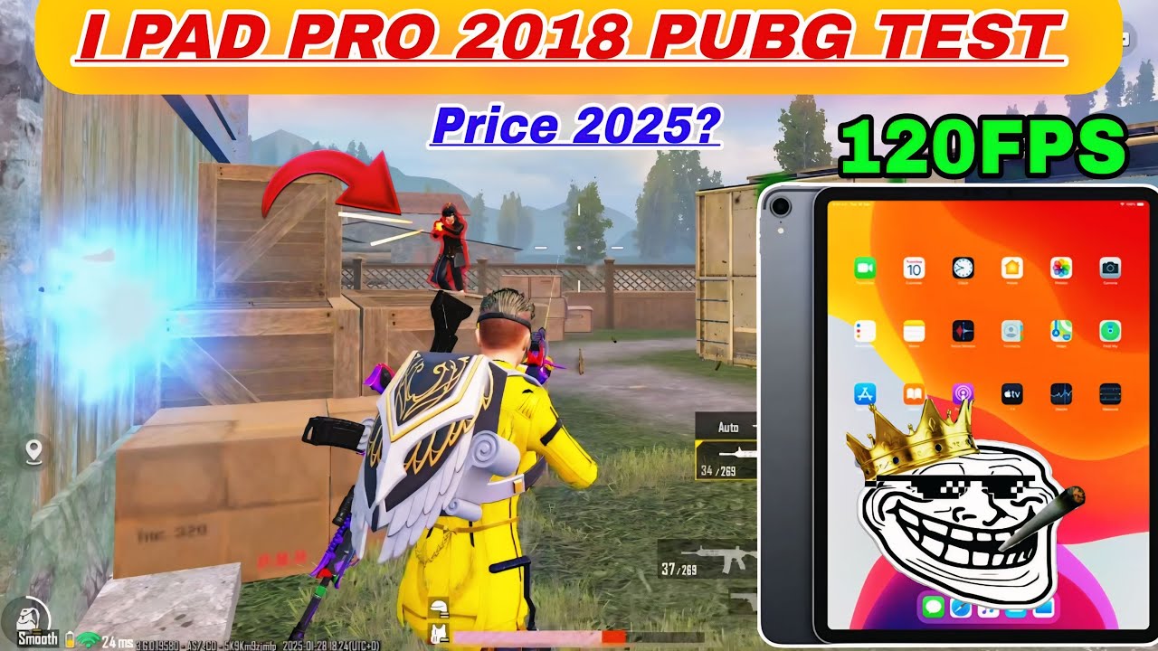 ipad pro 2018 pubg test 120fps 🔥 | I pad pro 2018 pubg mobile/bgmi test 2025  | price in Pakistan.