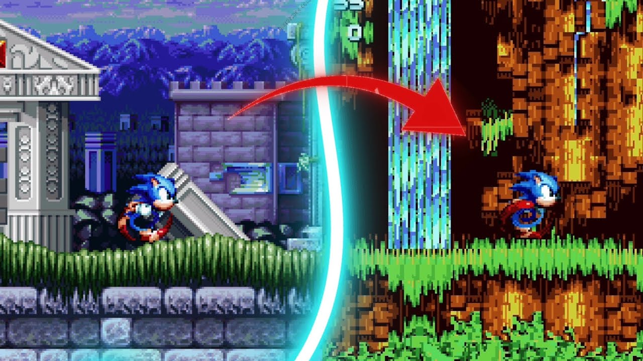 Sonic 3 A.I.R., But MEGAMIX MANIA SPRITES! - Sonic 3 A.I.R Mods -