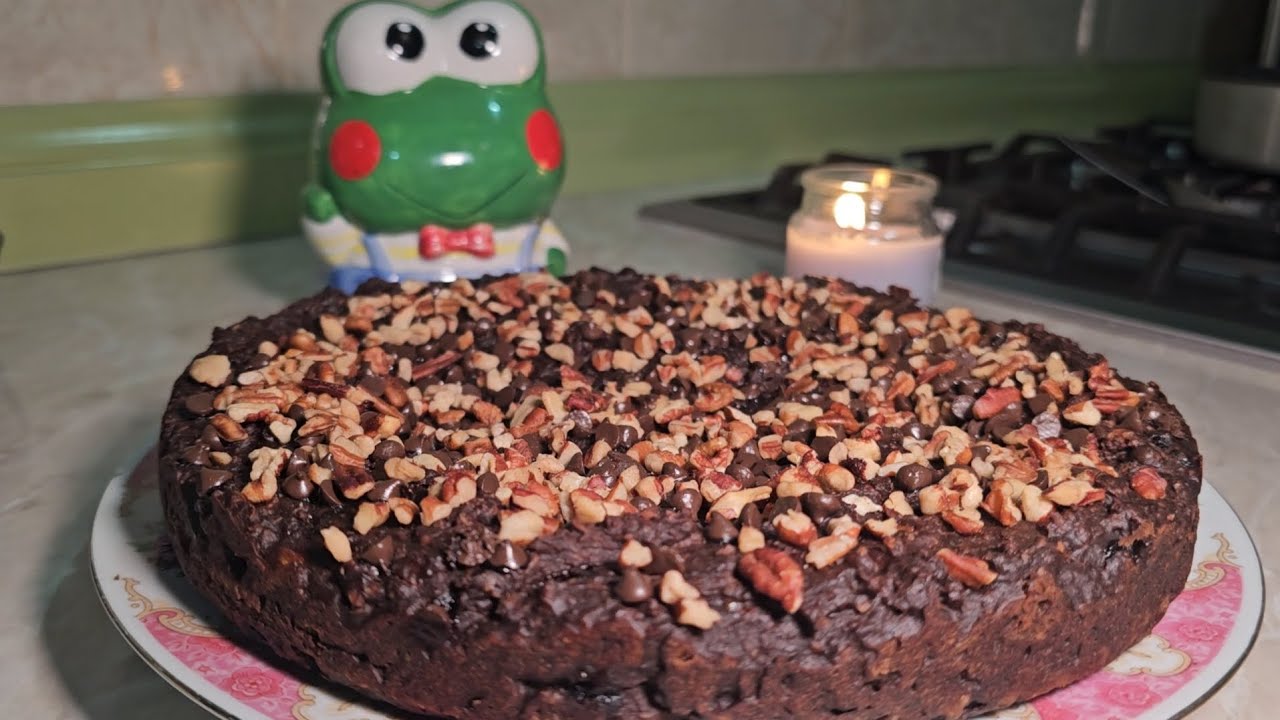 BROWNIE DE CHOCOLATE SIN HARINAS, postre saludable 