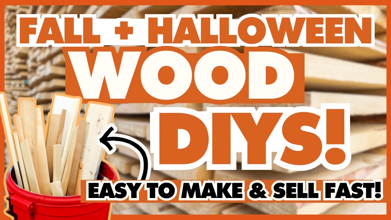 DIY Fall & Halloween Wood Projects for Indoor & Outdoor | Easy Wood Crafts That Sell Fast!