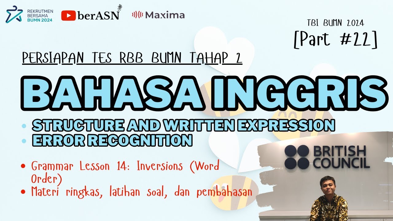 SOAL TBI BUMN | MATERI TBI BUMN | SOAL BAHASA INGGRIS TBI BUMN | TBI BUMN 2024 | PART 23