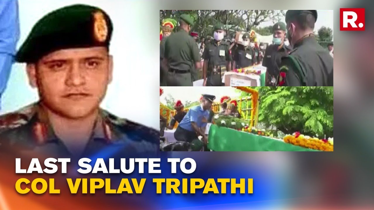 Chhattisgarh: Mortal Remains of Col Viplav Tripathi brought to Raigarh