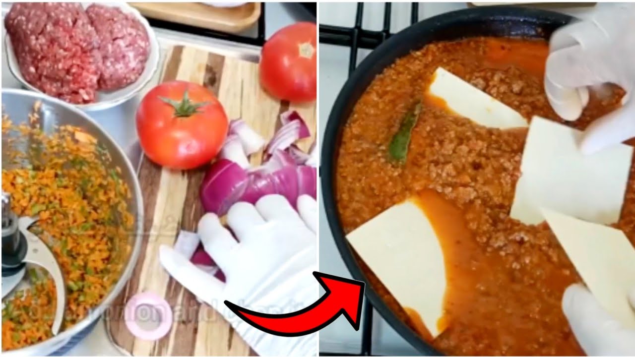 لازانيا المقلاة بنة لا تقاوم سريعة التحضير لعشاء أو غداء | Instant Fryer Lasagna for Dinner or Lunch