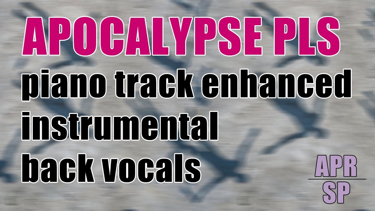 Muse Apocalypse Please - Instrumental w/ back vocals, enhanced piano