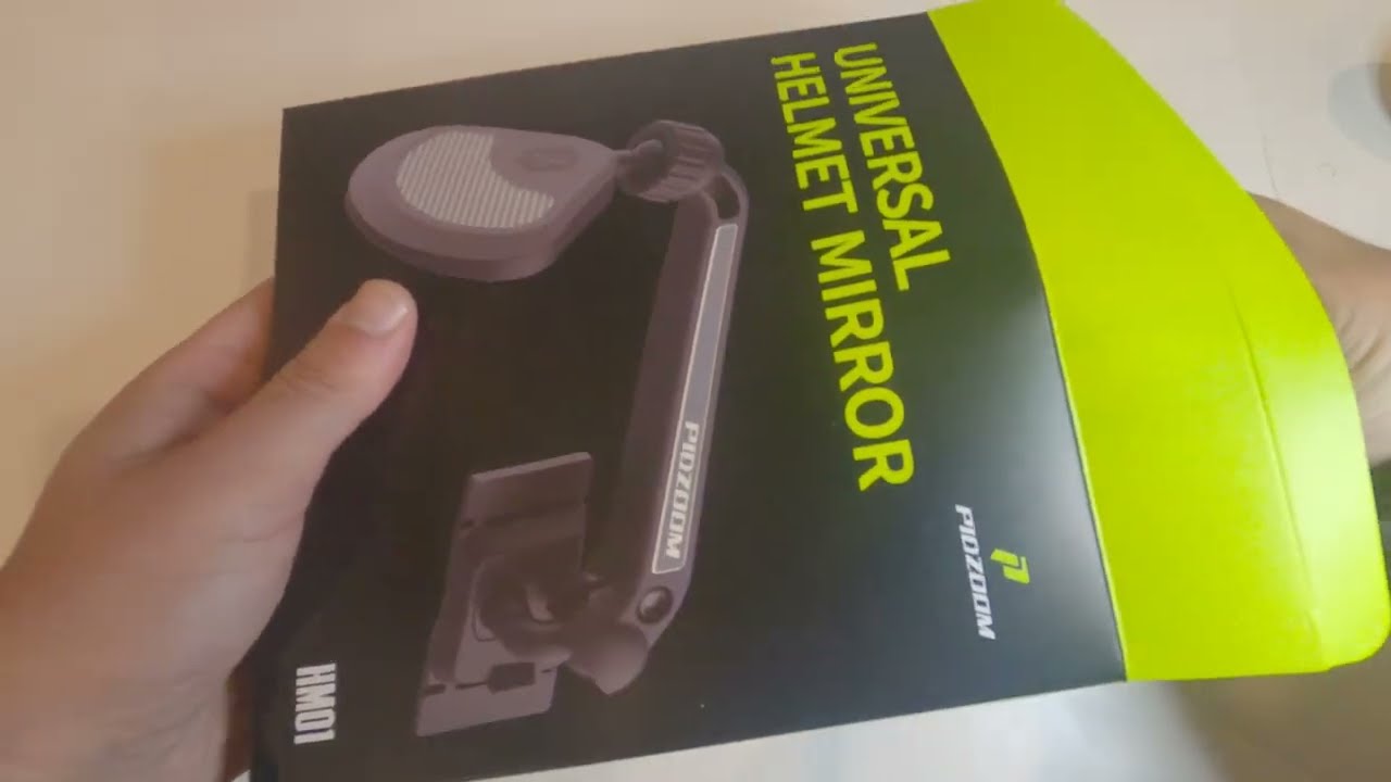 PidZoom Helmet Mirror - Unboxing, Modification and Installation