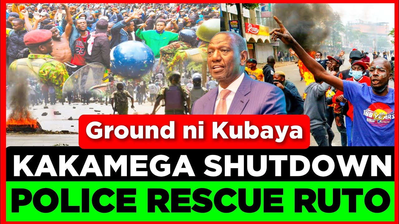 Breaking News! Police Forced to Rescue Ruto From Angry Luhya's in KAKAMEGA Today, RUTO Chased