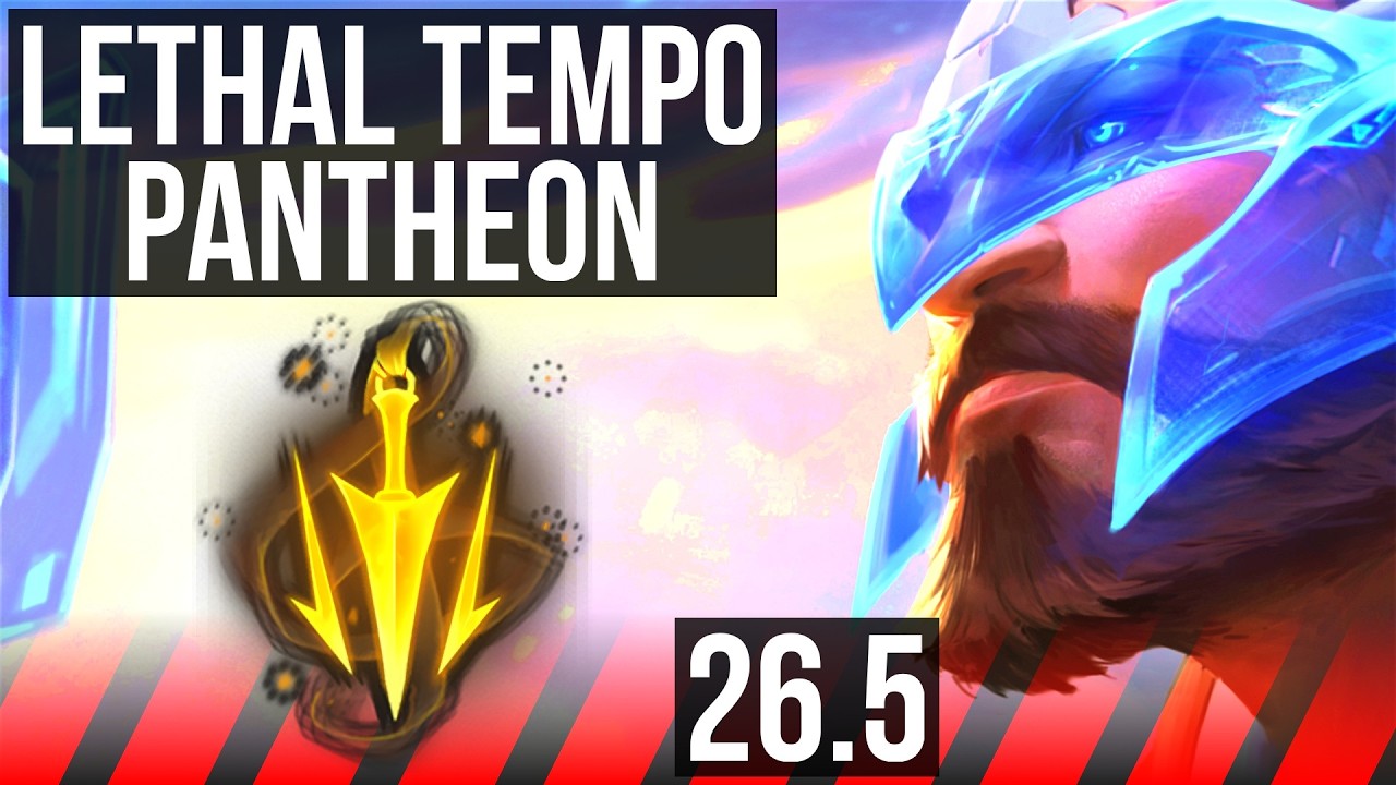 PANTHEON vs DARIUS (TOP) | Lethal Tempo, 40K damage | EUW Master | 26.5
