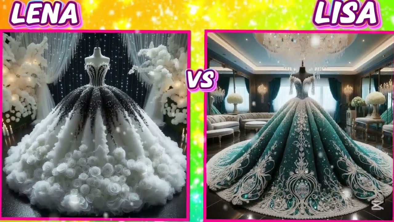 LENA OR LISA beautiful ballgown👗#fypシ゚viral#part1#viraltrending#lenaandlisa #ballgownweddingdresses