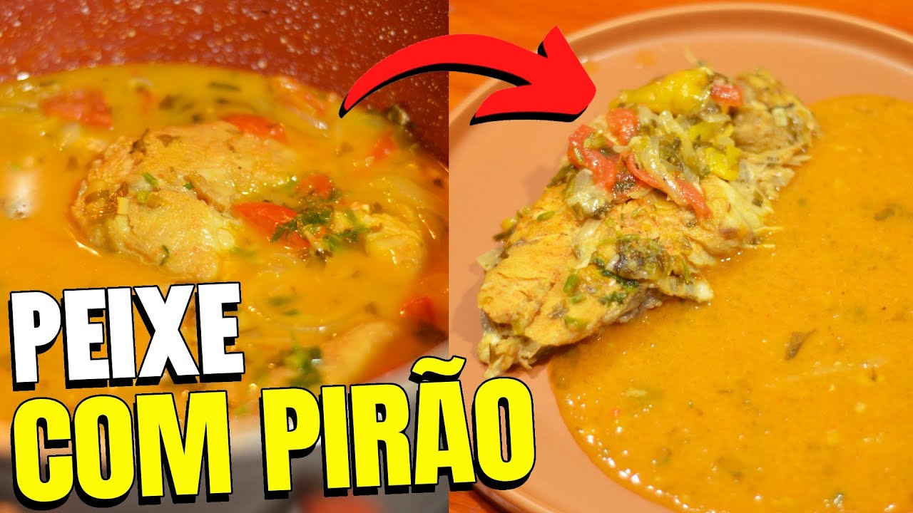COMO FAZER PEIXE COZIDO COM PIR&Atilde;O | Peixe de coco f&aacute;cil