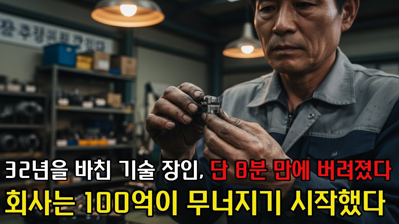 32년을  충성한 기술 장인, 단 8분 만에 쫓겨났습니다. 회사는 100억이 무너졌습니다.