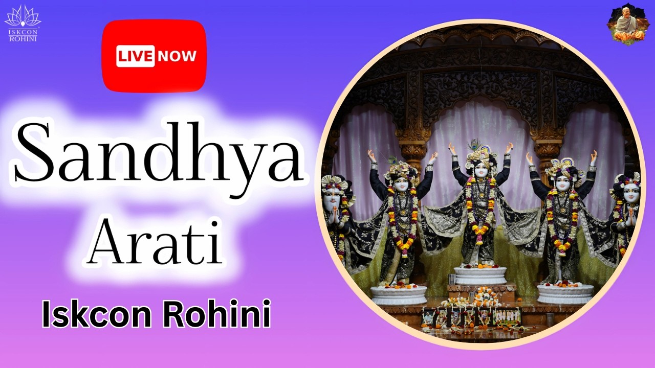 Sandhya Arti    -- 09th February 2026#iskconrohiniofficial