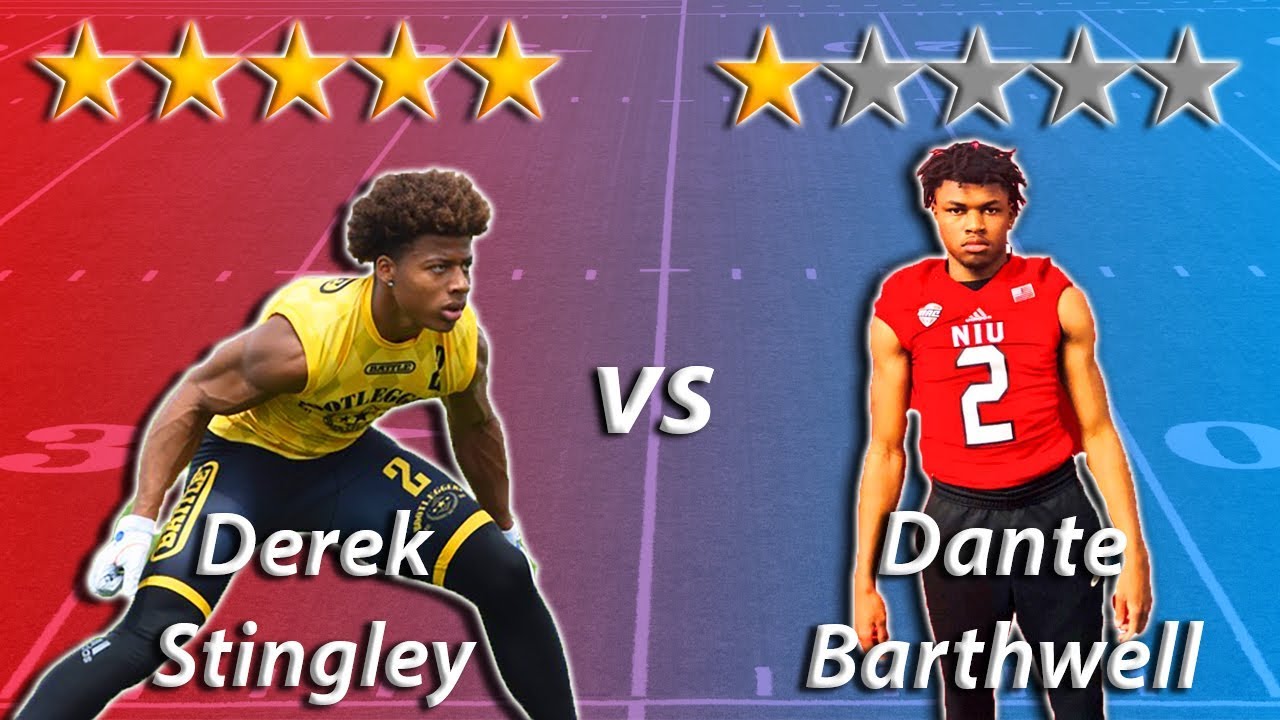 5 Star Cornerback vs 1 Star Cornerback | Sharpe Sports