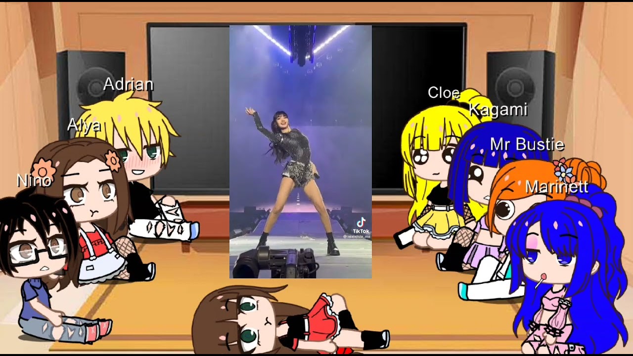 Los personajes de Miraculous Ladybug 🐞 reaccionando a marinett es lisa de Black pink