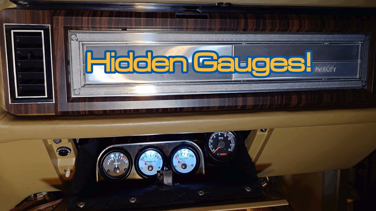 Glove Box Gauge Install- Keeping The Malaise Luxury Look!