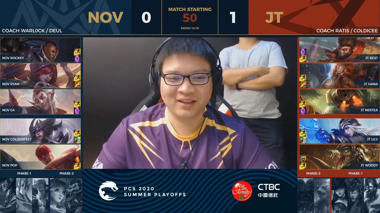 [EN] JT vs NOV | LB Round 1 G2 | PCS Summer (2020) | J Team vs Nova Esports