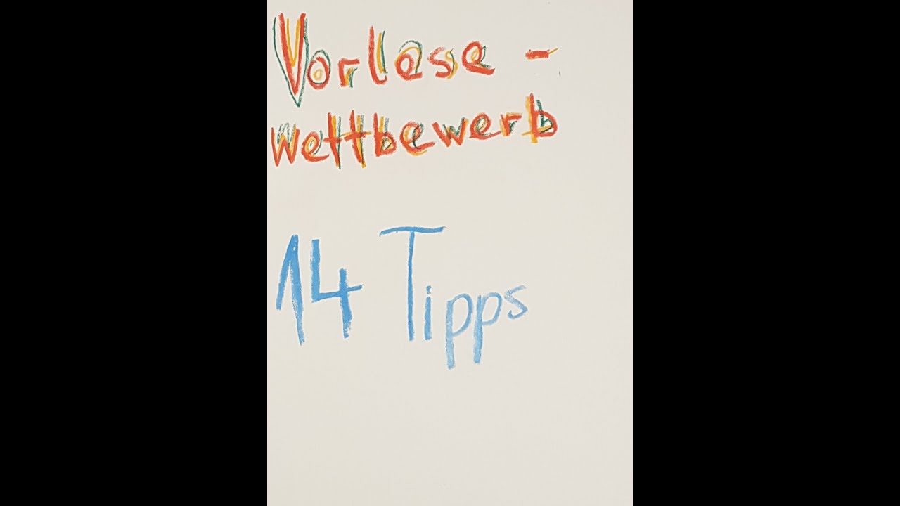 VORLESEWETTBEWERB - So wirst du Sieger! 14 Tipps...📚inklusive Lesung