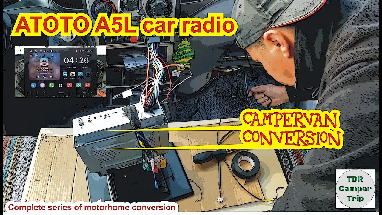 Campervan Conversion - ATOTO A5L car radio #atoto #atotoA5L #buildwithATOTO