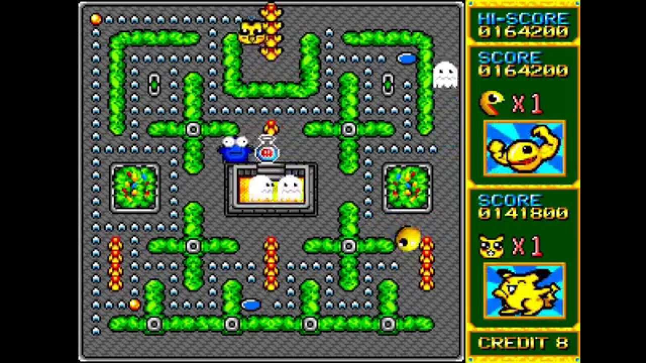 Puckman Pockimon arcade 2 player 60fps