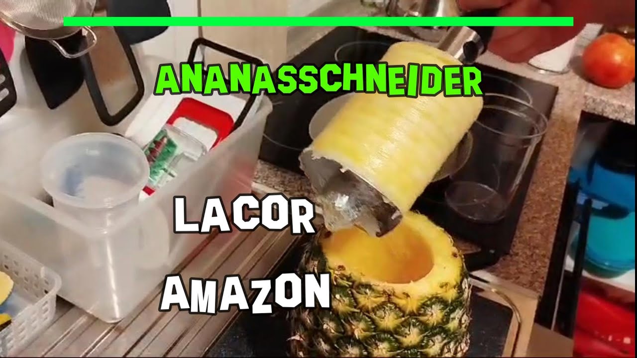 Ananasschneider Ananasteiler Schäler Lacor Amazon Pineapple Easy Slicer einfach Ananas schälen