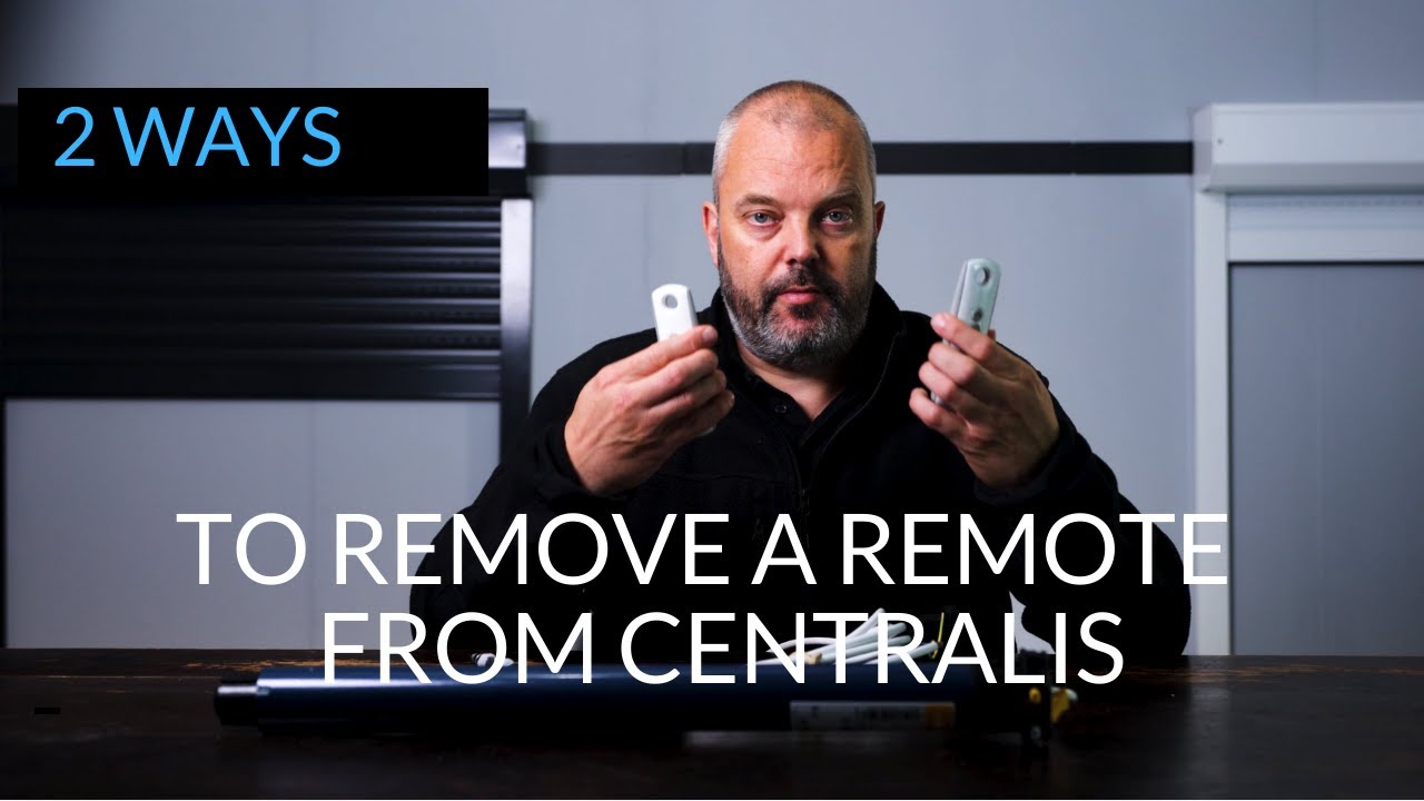 2 ways to remove a remote control from the Somfy Centralis RTS