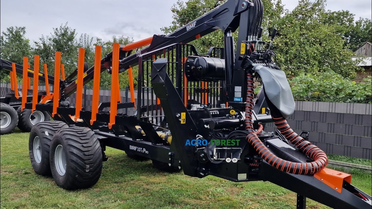 Przyczepa Leśna BMF 10T2PRO720 Agro-Forest Maszyny Leśne