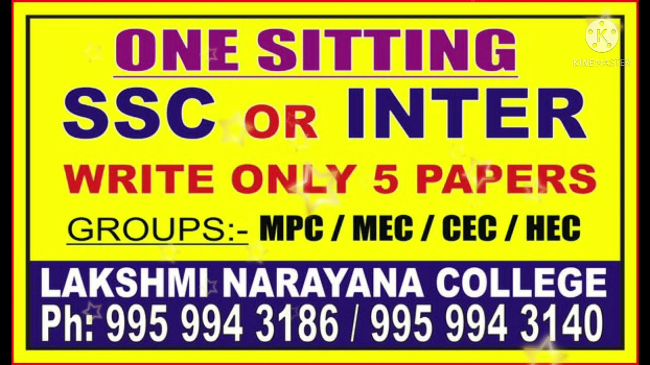 Inter One Sitting College in Hyderabad | Admissions are open.