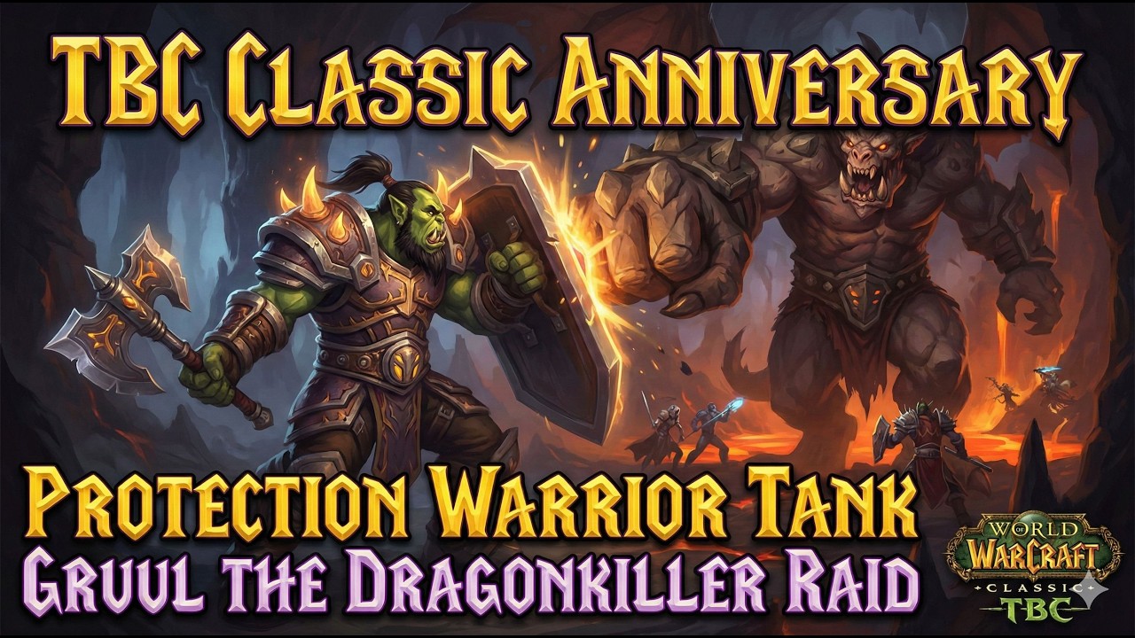 TBC Classic Anniversary Protection Warrior Tank Gruul the Dragonkiller Gruul's Lair Raid
