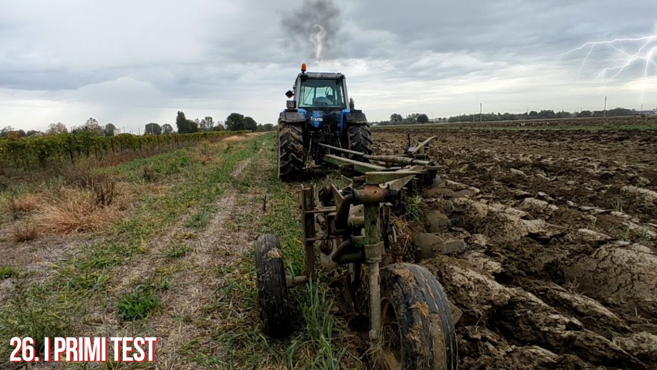 Pt.26) LANDINI 13000 e aratro PENTAVOMERE John Deere. Pure Power Prime prove d'ARATURA e IMPREVISTI😤