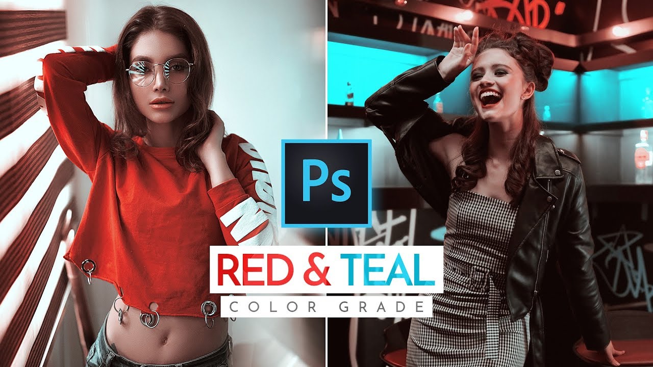 Red and Teal Color Grading Effect in Photoshop | Photoshop Tutorial