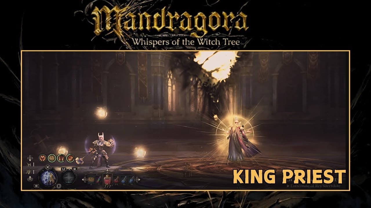 Mandragora: Whispers of the Witch Tree: Paladin Build Vs King Priest BOSS FIGHT  NG+